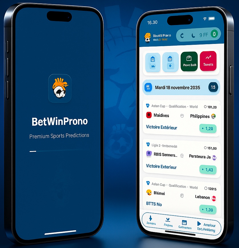 Aperçu de l'application BetWinProno